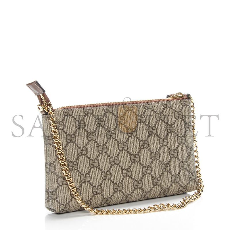 Gvc*1 gg svp*me monogram wrist wallet brown 779791 (22.5*13*2.5cm)